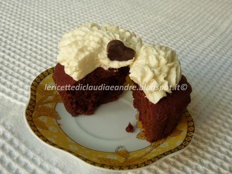 Cupcake con cacao e barbabietola