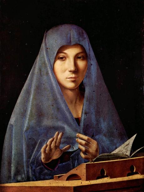 Schema per il punto croce: Annunziata di Antonello da Messina