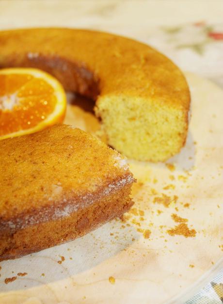 Ciambellone (gluten free) di Riso, profumato all'Arancia