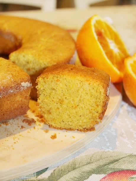 Ciambellone (gluten free) di Riso, profumato all'Arancia