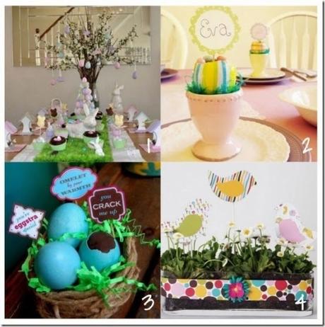 cafecreativo-tutorial Pasqua tavola - decorazione - segaposti - centrotavola