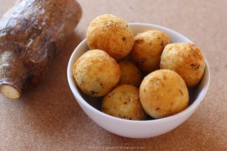 Polpette di manioca vegan (Bolinho de mandioca vegano)