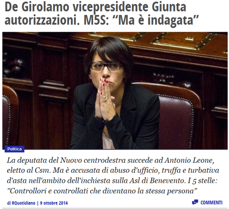 ...se il PD di Renzi è diventato un OGM soggetto a lezioni di etica politica impartite persino da Nunzia De Girolamo...