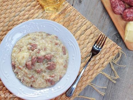 Risotto salsiccia e provola