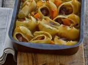 conchiglioni ripieni zucca, salsiccia finocchio