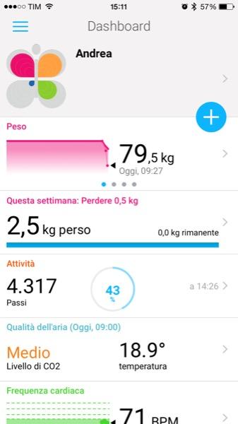 Recensione Withings Smart Body Analyzer Mobimed WS 50 bilancia frequenza cardiaca BMI iOS Android Health Mate 5