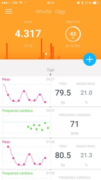 Recensione Withings Smart Body Analyzer Mobimed WS 50 bilancia frequenza cardiaca BMI iOS Android Health Mate 2