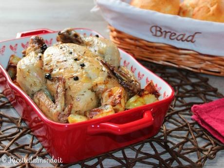 Pollo al forno con patate