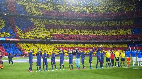 (VIDEO)98,760 spectators: Record attendance this season Barcelona vs Real Madrid - El Clásico 22.03.2015 #‎thisisfootball