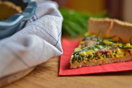 Quiche agretti acciughe