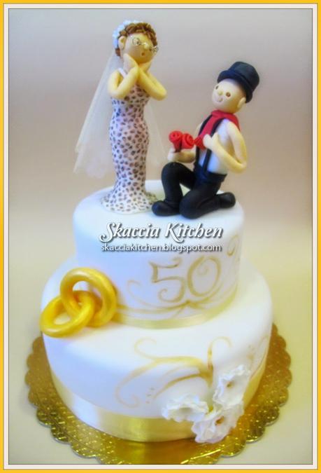 50th Wedding Anniversary Cake