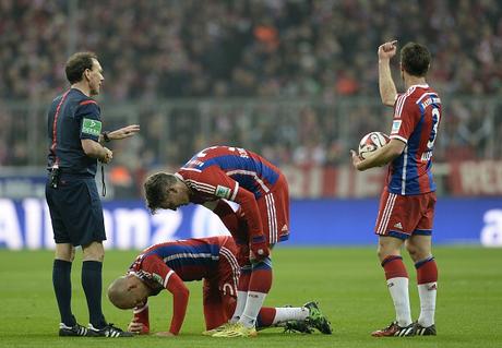 Bayern Monaco: stiramento per Robben, out diverse settimane