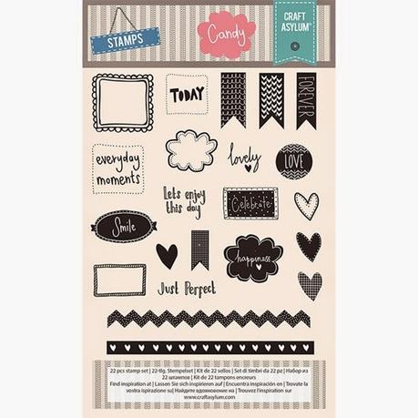 Candy - Clear Stamp Set 22pcs