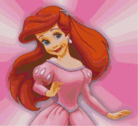 Schema per il punto croce: Principessa Disney Ariel_2