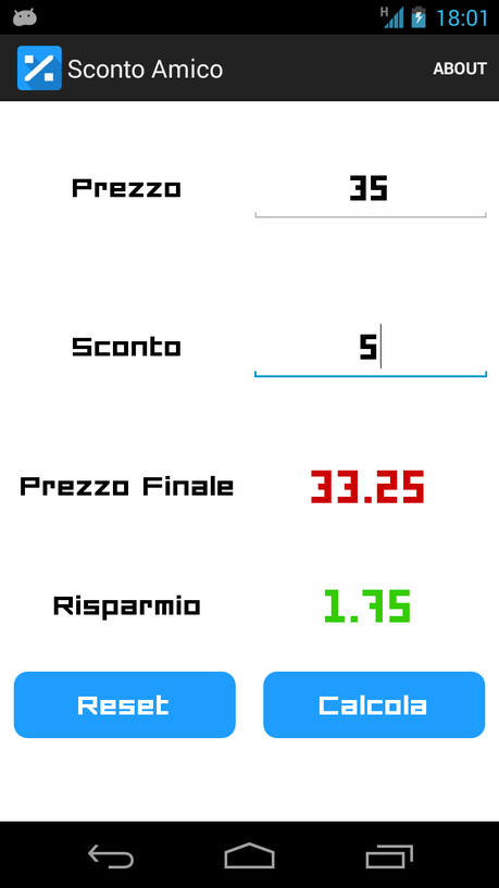 Calcola Sconto: un’utile app nelle vostre mani