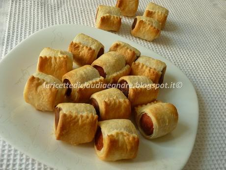 Rotolini veloci con sfoglia e wurstel