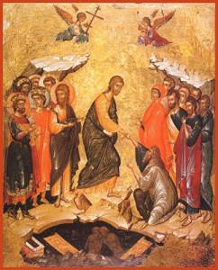 La Risurrezione, Icona greca del XIII sec.