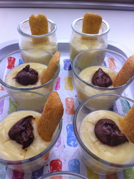 Crema alla Vaniglia con cuore di Nutella