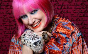 Zandra Rhodes Photograph by Gene Nocon