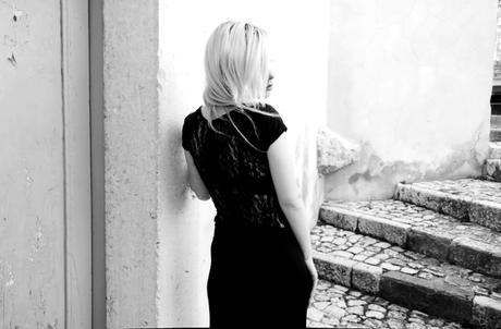 Novorish abito lungo con spacco laterale fashion blogger basse Teresa Morone blog petite models
