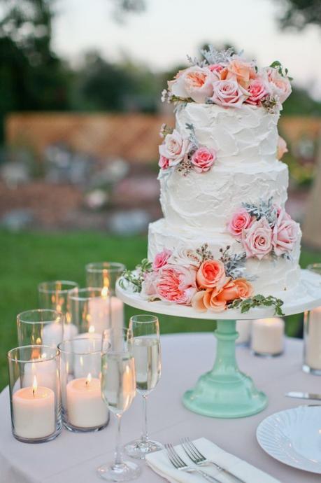 Spring wedding cake