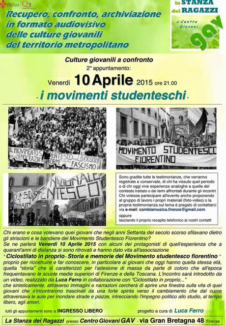 Culture giovanili a Confronto: il Movimento Studentesco Fiorentino