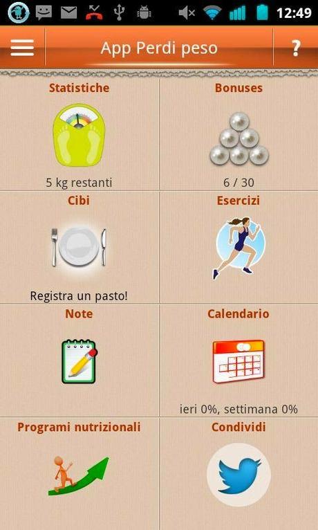 Perdere peso senza Dieta grazie a un App Android