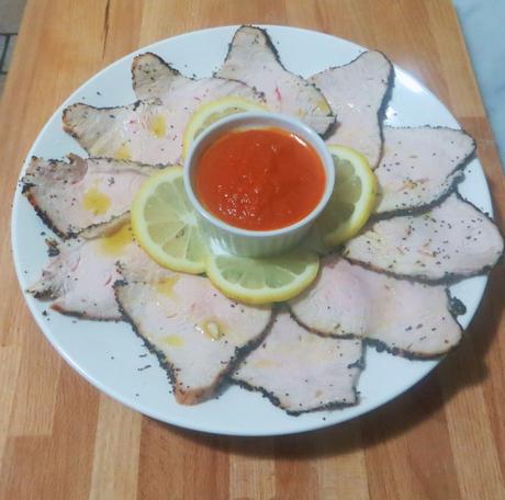 Fesa d tacchino ai semi di papavero