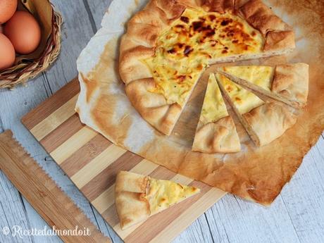 Quiche con salmone e porri