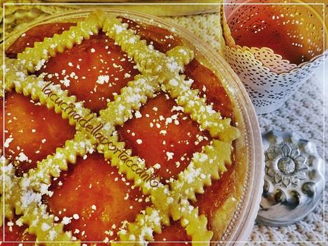 Crostata senza glutine e senza lattosio, alla marmellata di rose / Tart gluten free and lactose free, with rose's jam