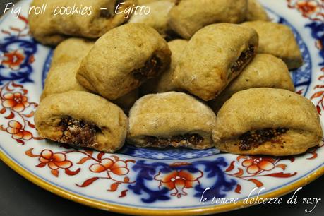 Egyptian fig roll cookies -  biscotti ai fichi dall'Egitto