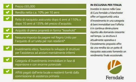 Inghilterra, investimento a reddito del 10%