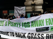 Protesta #ShareTVWealth della Football Supporters' Federation