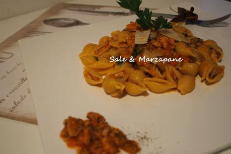 CONCHIGLIE AL RAGU' BIANCO DI CONIGLIO E VERDURE