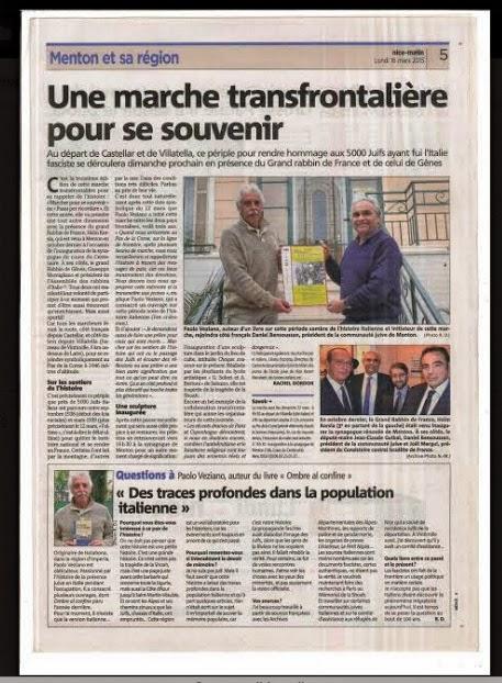 Paolo Veziano su Nice Matin