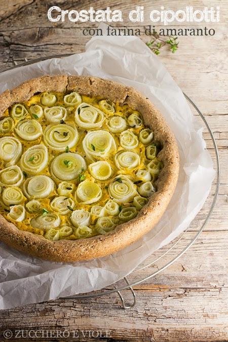 Crostata vegan di cipollotti