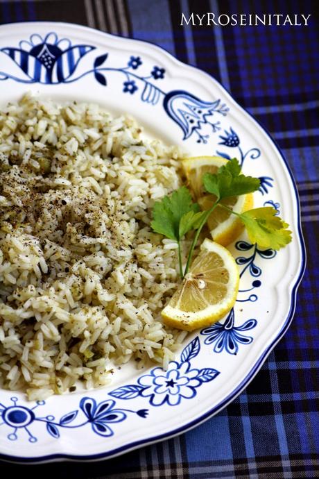 Riso al pesto verde e limone