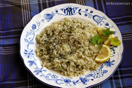 Riso al pesto verde e limone