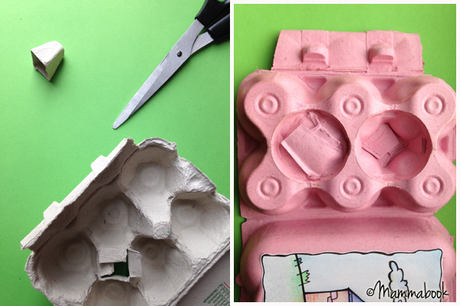 Tutorial: casetta nelle scatole delle uova (seconda parte) – DIY dollhouse in a eggbox (part 2)