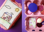 Tutorial: casetta nelle scatole delle uova (seconda parte) dollhouse eggbox (part