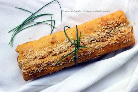 Plumcake salato con sorpresa - carote e spinaci per colorare naturalmente