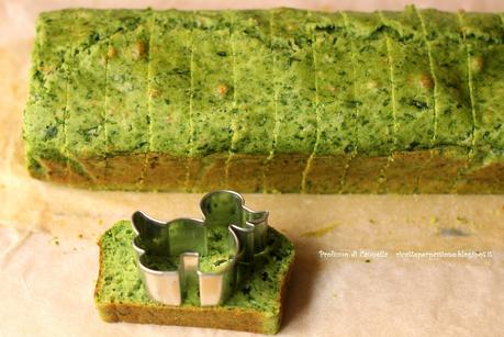 Plumcake salato con sorpresa - carote e spinaci per colorare naturalmente