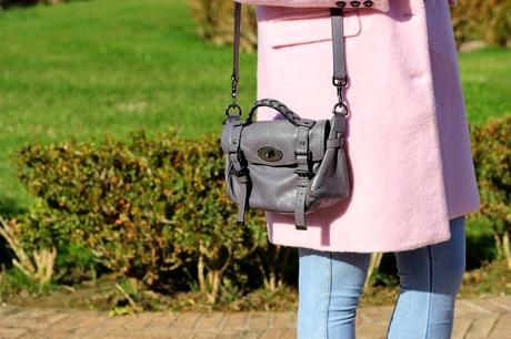 Fluffy pink coat