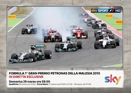 Sky Sport F1 HD - Gp Malesia, Palinsesto dal 26 al 29 Marzo 2015 #SkyMotori