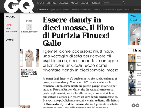 VOGUE E GQ SUL DANDY PFGSTYLE Vogue, pfgstyle, scrivere, WriteWear, fashion blogger, fashion blog, Esxence, patriziafinuccigallo, style, moda