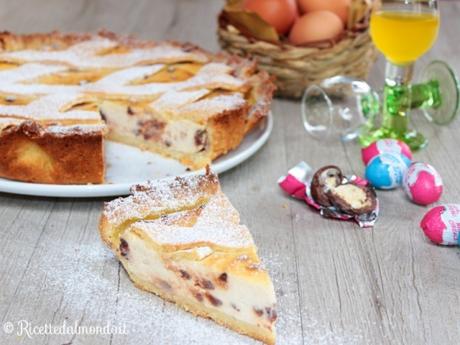 Crostata di ricotta e gocce di cioccolato