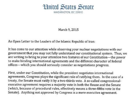 La lettera repubblicana all'Iran è un palese tentativo di bloccare i negoziati sul nucleare