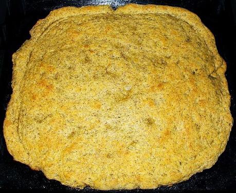 Focaccia con grano saraceno alla zucca