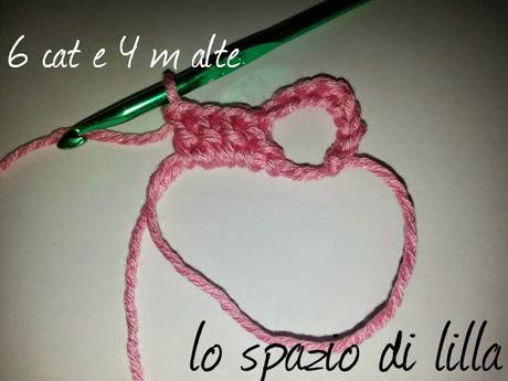 Copertina crochet per neonato con i fiori a rilievo