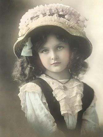 The most beautiful Spring's Flowers - Edwardian Little Ladies.